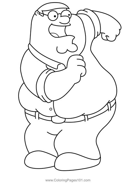 Peter Griffin Dancing Family Guy Coloring Page | Peter griffin, Cartoon ...