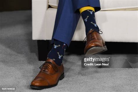 Justin Trudeau Socks Photos and Premium High Res Pictures - Getty Images