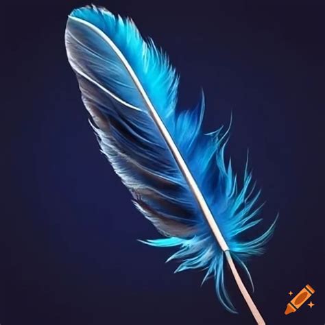 Dark blue feather texture