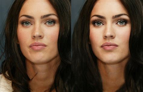 Megan Fox before and after by NelEilis on DeviantArt