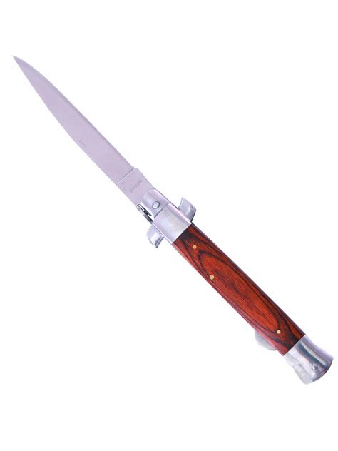 Hot Leathers 4" Stainless Steel Stiletto Type Folding Knife ...