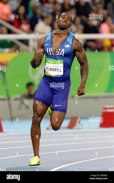 Rio de Janeiro, Brazil. 13 August 2016. Athletics, Gil Roberts (USA ...