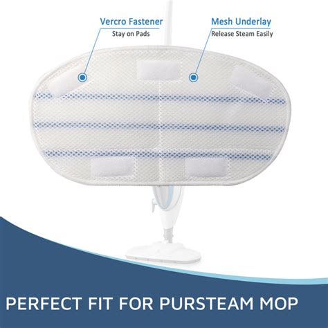 Flammi Microfiber Replacement Mop Pad for PurSteam ThermaPro 10-in-1 S ...