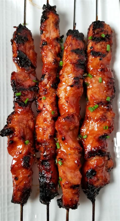 BBQ Pork Skewers with Filipino BBQ Marinade - Amanda Cooks & Styles