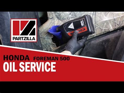 How to Change the Oil on a Honda Foreman 500 | 2017 Honda Foreman Oil Change | Partzilla.com ...