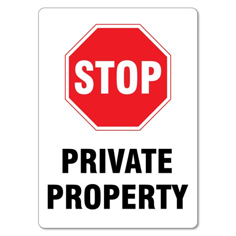 Stop Private Property Sign - The Signmaker