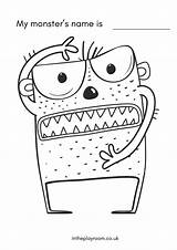 Free Printable Monster Coloring Pages And Activities For Kids  In The sketch template