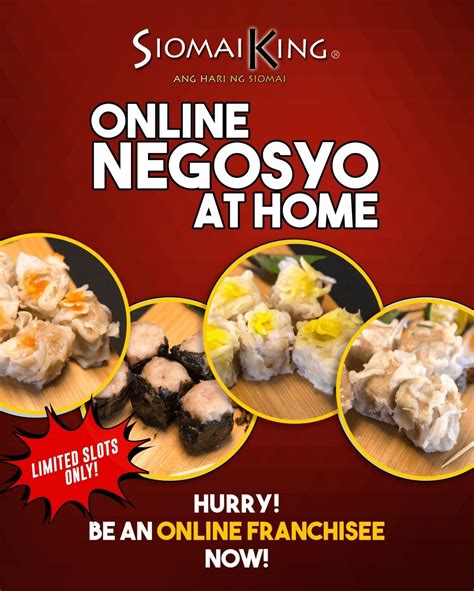 Siomai King online franchise | Siomai, Franchise food, Online franchise