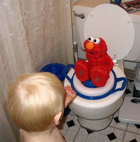 life, apparently: Elmo goes pee pee on the potty