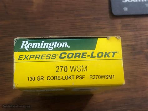 Remington 270 WSM 130 GR Express Core-Lokt