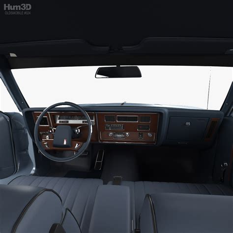 Oldsmobile Delta 88 sedan Royale with HQ interior and engine 1988 3D model - Download Sedan on ...