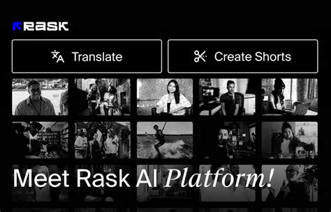 Just launched! Rask AI Platform is THE place to translate and repurpose your content at scale