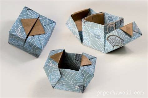 Origami Hinged Box Video Tutorial | Origami gift box, Origami gifts ...