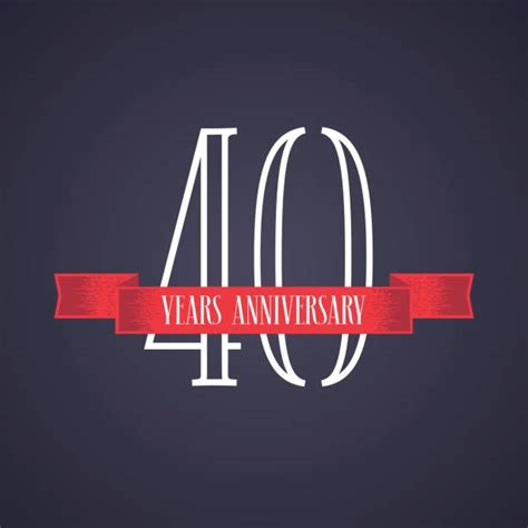 Royalty Free 40th Anniversary Clip Art, Vector Images & Illustrations ...