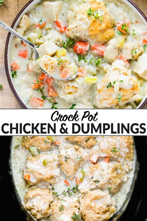 Crock Pot Chicken and Dumplings – WellPlated.com