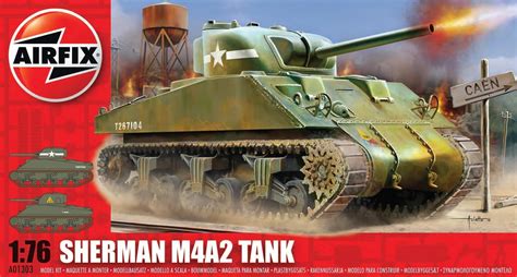 AIRFIX A01303 SHERMAN M4A2 TANK MODEL KIT 1:76