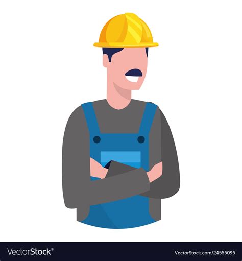 Labor day job cartoon Royalty Free Vector Image