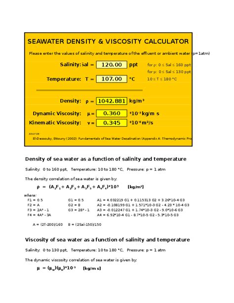 Density and Viscosity Calculator for Geothermal Brine