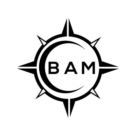 BAM abstract monogram shield logo design on white background. BAM ...