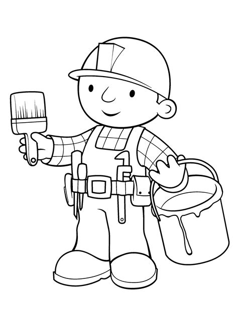 Dibujos para Colorear Bob el Constructor: Imágenes Animadas, Gifs y ...