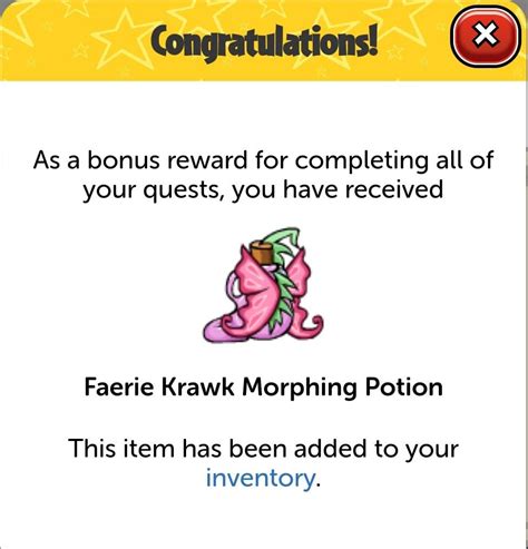 Faerie Krawk Morphing Potion GIVEAWAY : r/neopets