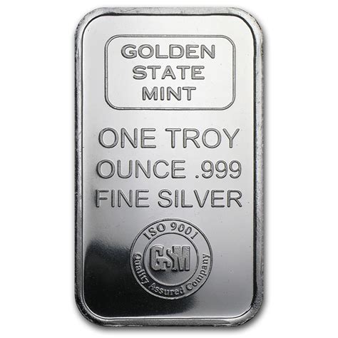 1 oz Silver Bar - Golden State Mint (ISO) - Walmart.com