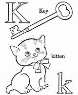 Bluebonkers Free Printable Alphabet Coloring Pages  Letter K sketch template