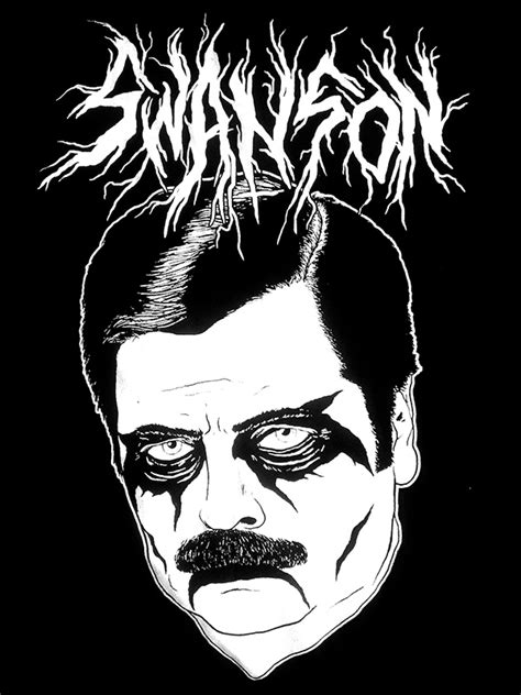 Moustache Lifestyle Research: Swanson + Black Metal Mashup | This Is Not A Moustache