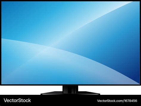 Tv with a large blank screen Royalty Free Vector Image