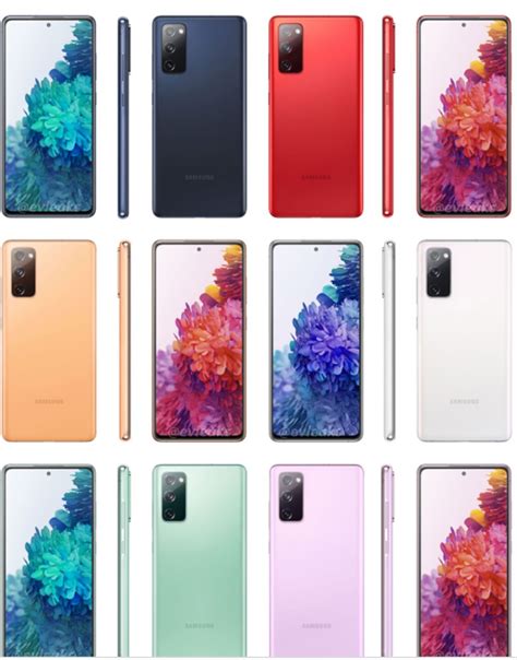 Samsung Galaxy S20 FE leaks in six new colours