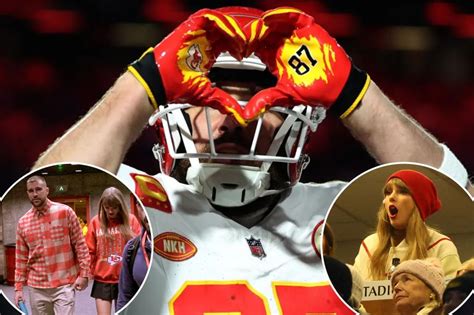 Travis Kelce makes hand heart for Taylor Swift after Chiefs score - HyperXdeal