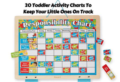 20 Toddler Activity Charts To Keep Your Little Ones On Track - Teaching Expertise