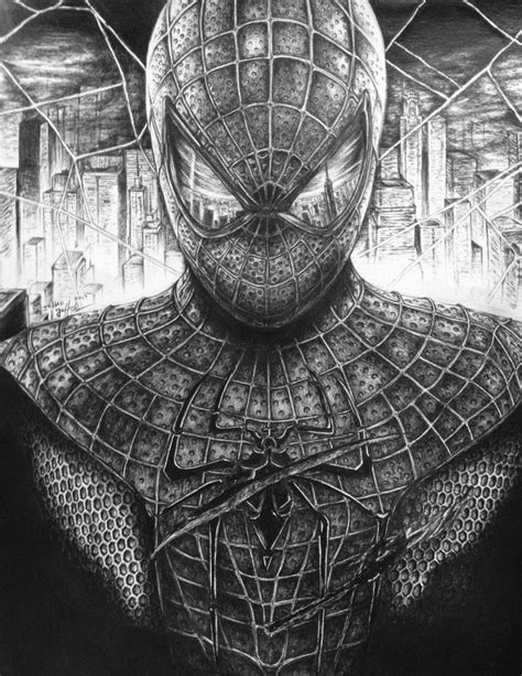 The Amazing Spiderman - Movie Poster Pen Drawing by inhibitus on DeviantArt