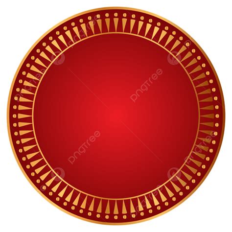 Red Circle Golden Frame Border Text Box Clipart, Circle, Border, Circle Golden PNG and Vector ...