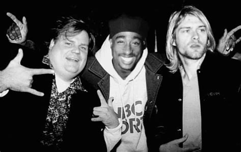 Image result for chris farley tupac kurt cobain | Chris farley, Tupac, Tupac pictures