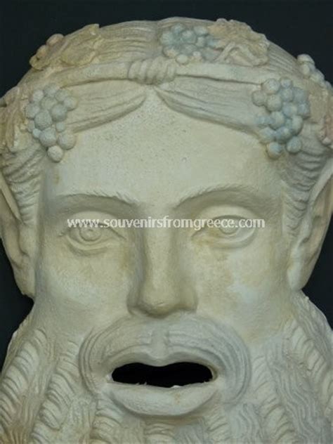 Dionysos plaster greek mask : Greek masks : Greek statues : 251_