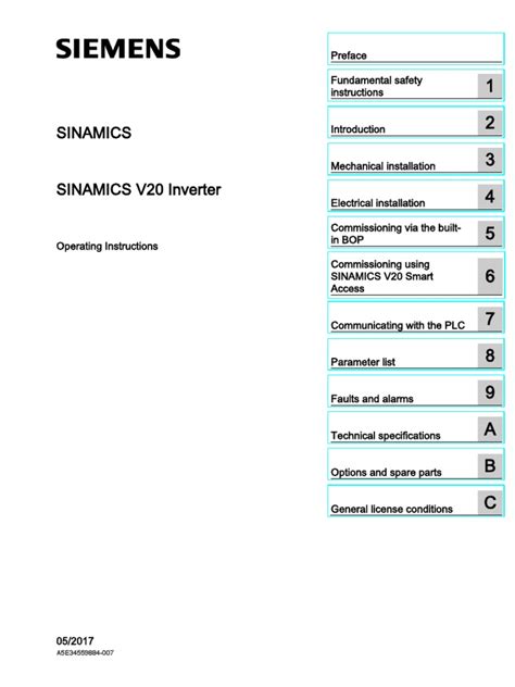 VFD V20 Operation Manual | PDF