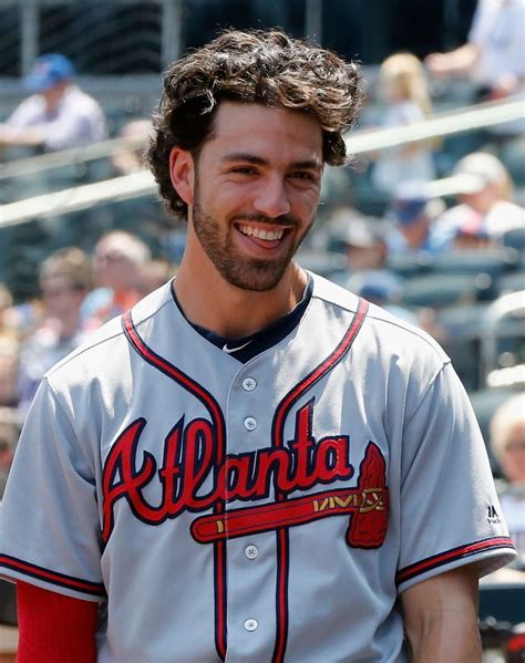 Dansby Swanson of the Atlanta Braves in action against the New York ...