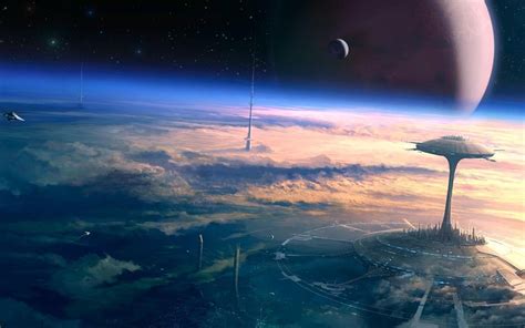 science fiction space art #planet #space digital art #720P #wallpaper #hdwallpaper #desktop ...