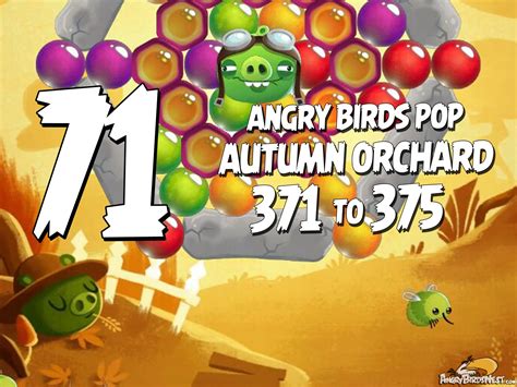 Angry Birds Pop Levels 371 to 375 Autumn Orchard Walkthroughs ...