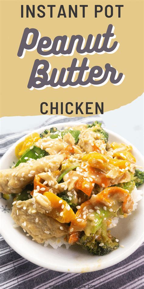 Instant Pot Peanut Butter Chicken - Mama's On A Budget