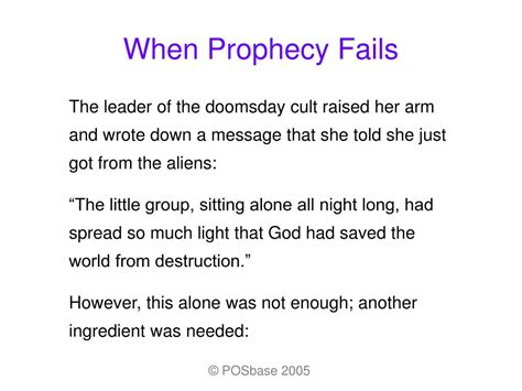 PPT - When Prophecy Fails PowerPoint Presentation, free download - ID ...