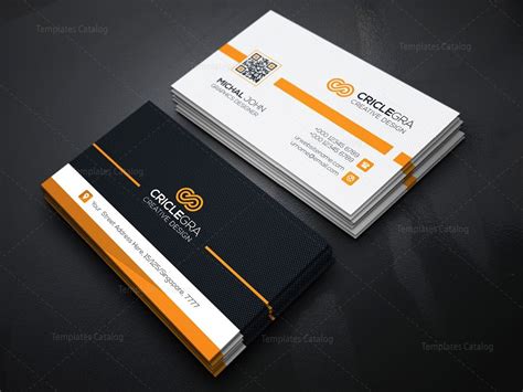 QR Code Business Card Template 000151 - Template Catalog