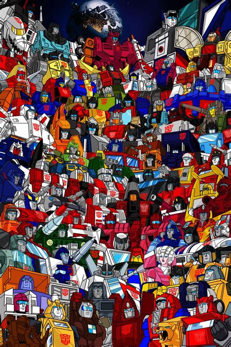 Transformers G1 Roster Poster. Just about every Autobot from the tv series and more ...