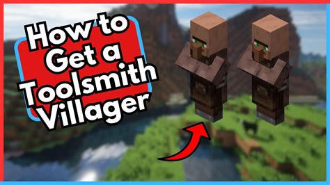 How to Get a Toolsmith Villager in Minecraft - YouTube