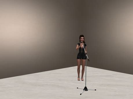 Second Life Marketplace - Singers Microphone stand animated-crate