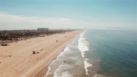 Aerial View Of Santa Monica Pier In Santa Stock Footage SBV-337707383 ...