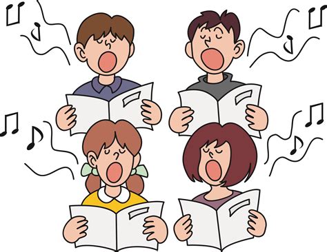 Clipart - Children Singing (#2)