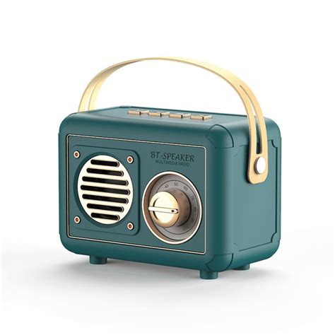 Vintage Radio Retro Bluetooth Speaker，FM Radio with Old Fashioned Classic Style,Enhanced Bass ...