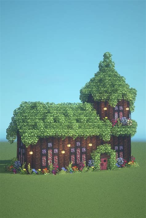 Minecraft Fairy Tale Starter House 🍄🌿 Magical Fairy Tail Aesthetic Cottagecore Build | Minecraft ...